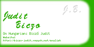 judit biczo business card